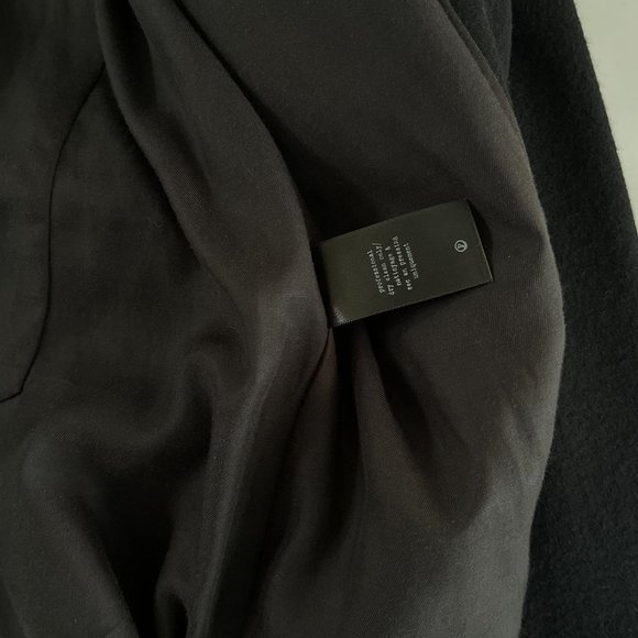 RAG & BONE Contrast Collar Wool Military Jacket in Black (Size 2) - Picture 11 of 11